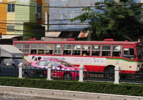 バンコク市バス、バンコク赤バス、バンコクのエアコンなしバス