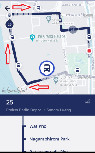 バンコク市バス路線図、バンコク市バスマップ、VIABUS