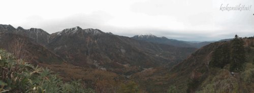 立山カルデラ展望台の眺め眺望景色