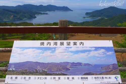 奄美大島宇検村観光スポット峰田山公園の展望台景色